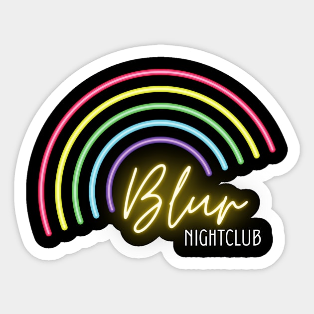 Blur Nightclub Sticker by Misty Walker's Romance Book Merch